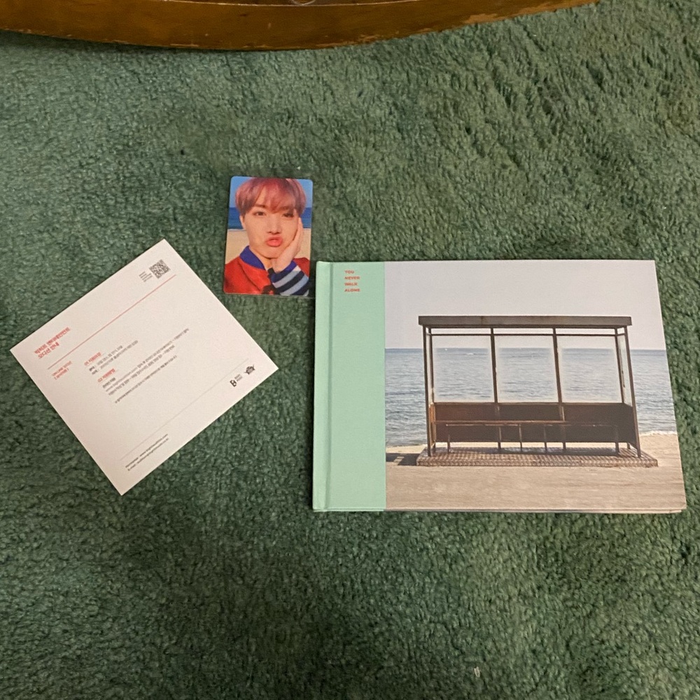 Brand New! Photocard included!  Bts You Never Walk Alone green version album!